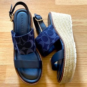 coach wedge sandals